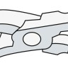 клещи Stubai изогнутые 45° 60 мм с радиусной губкой - клещи Stubai изогнутые 45° 60 мм с радиусной губкой